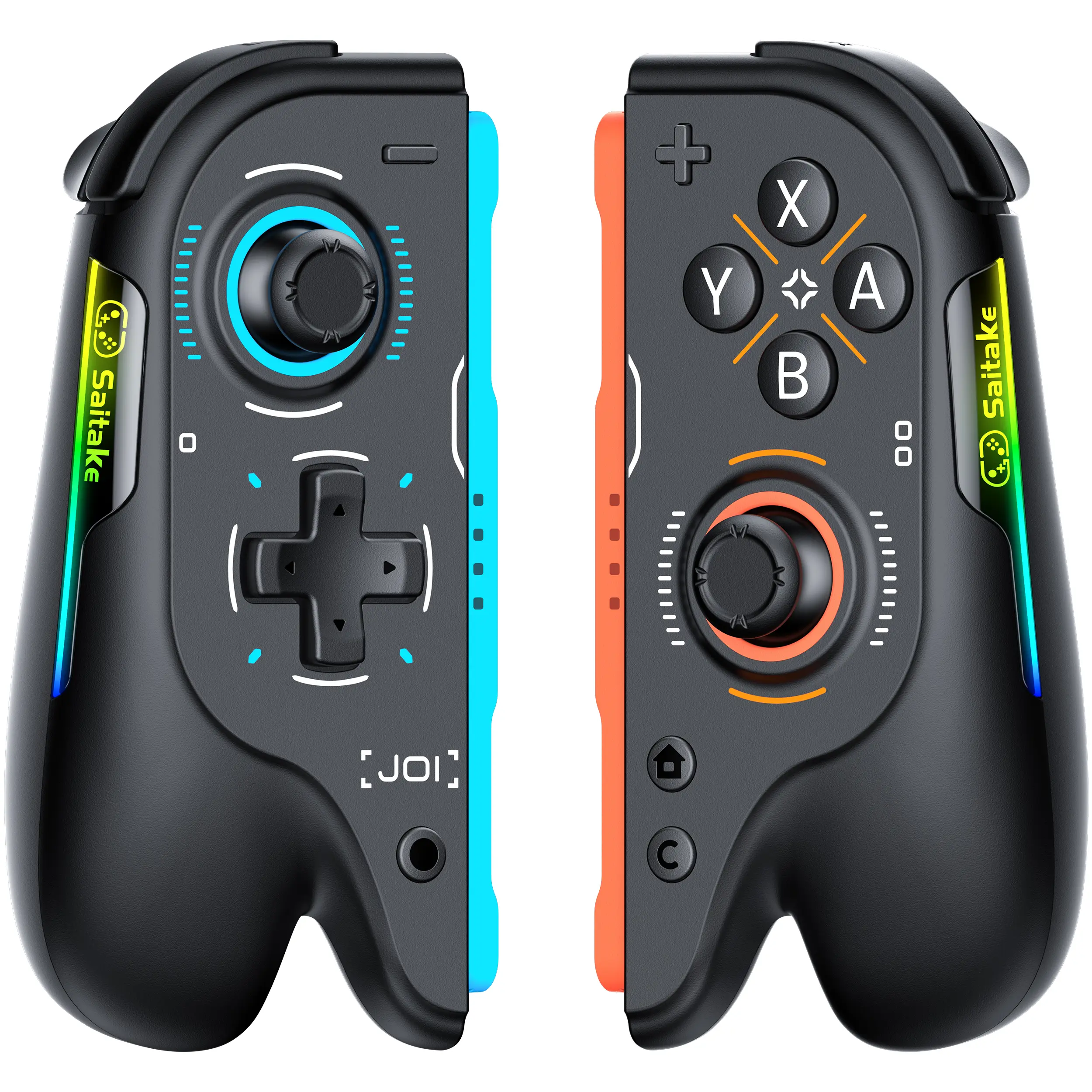 ESYWEN Ergonomic Controller Compatible with Switch 2 – Hall Effect TMR Joysticks No Drift, HD Rumble, Programmable Back Buttons Macro, RGB Flow Lights, 500mAh x2, C‑Button & 6‑Axis Gyro Support