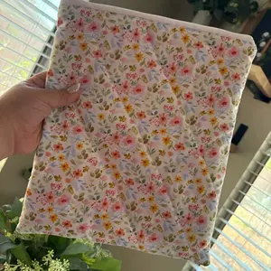 Floral Bows iPad/ Laptop sleeve + handmade + sewing sleeves