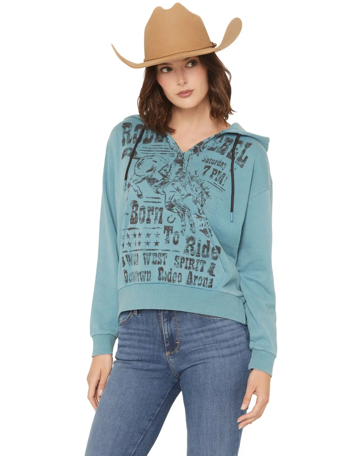 Shyanne Women's Women'S Rodeo Rebel Pullover Hoodie - Srfa25k33-Tuq