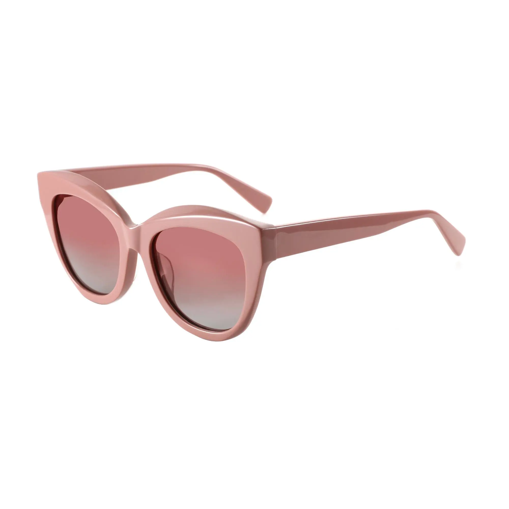 ZENOTTIC Women's Cateye Sunglasses, Chunky Retro Statement Frame in Handcrafted Acetate, Polarized TAC Lenses with UV400 Protection, Fashionable Sunglasses, Statement Frame Glasses, Moms, Girlfriends, Gradient, Lightweight Frame Eases All-Day Wear, 60S St