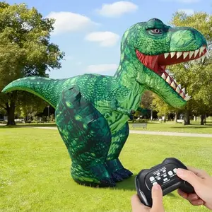 Remote Control Inflatable Dinosaur Toy, 2.4GHz Toy with 360° Rotation& Walking, Forward & Backward, Rechargeable Electric Outside Toys for Kids Boys Age 6-12 Birthday Gifts