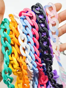 Blush Acrylic Luxe Bag Chain, 40cm/60cm/120cm, Multi-Use Handle, Strap & Decor, Keychain, Bag Buckle, DIY Jewelry Accessories