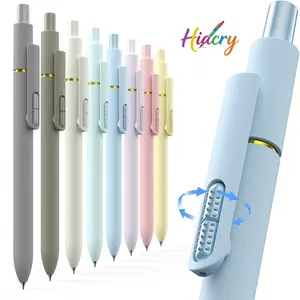 Hiacry 8 Pcs Gel Pens - 0.7mm Fine Point Smooth Writing Black Ink, Quick-Dry Long Lasting Fidge Pens, School & Office Supplies for Men Women