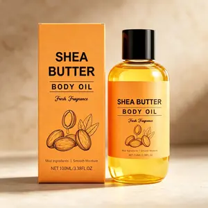 Deep Moisture for Dry Skin – Shea Butter Body Oil 100ml – Smooth, Non-Greasy & Fast Absorbing – Fresh Fragrance – Restores Softness & Radiance – Natural Body Oil for Women & Men