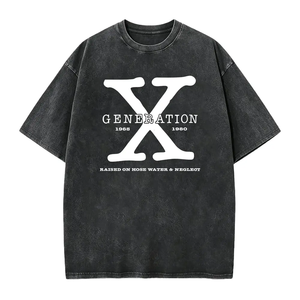 Gen X Colors TShirt Generation X T-Shirt Gen X TShirt Generation X Shirt Raised on Hose Water and Neglect Shirt Generation X