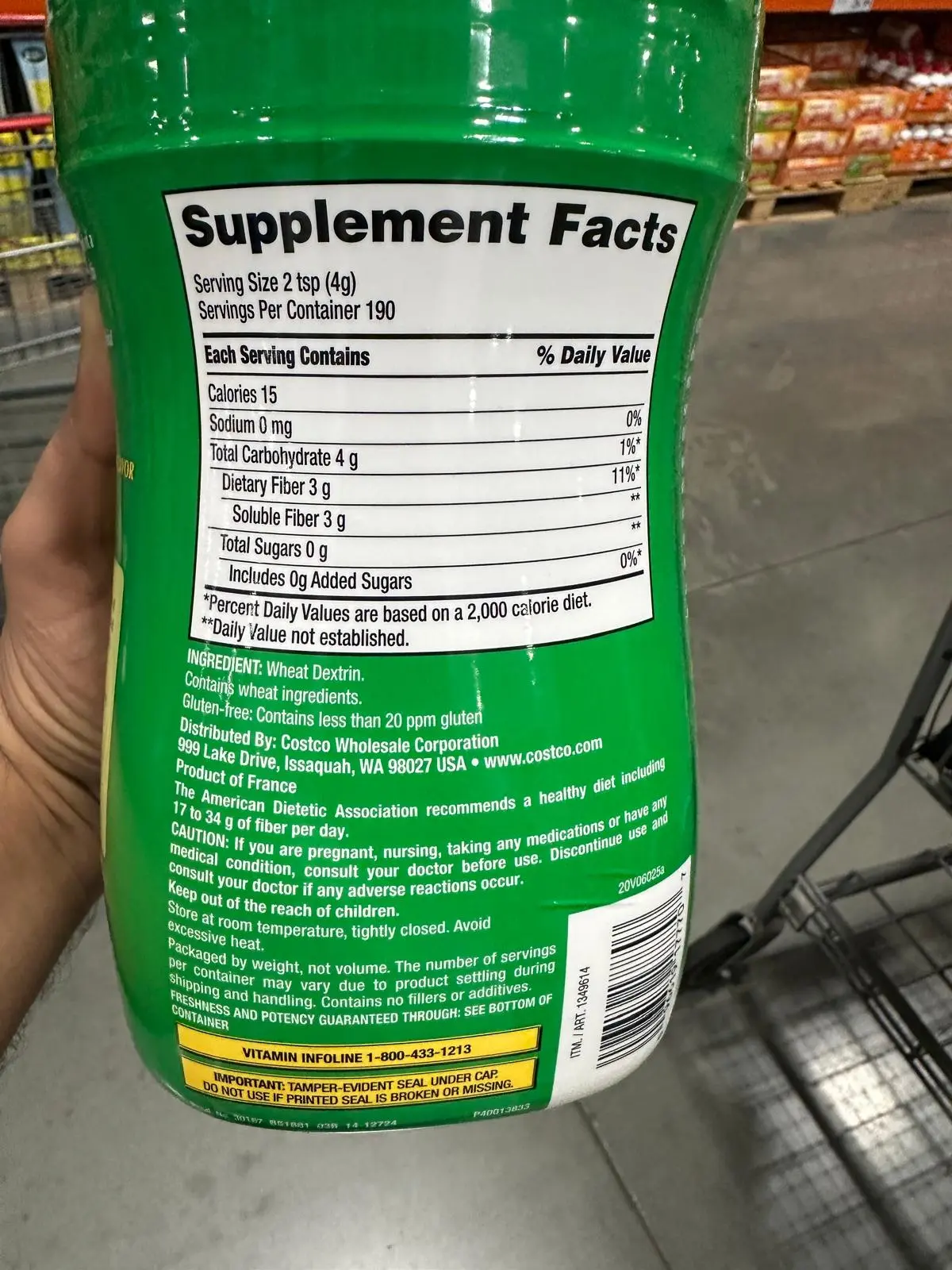 Kirkland Signature OPTIFIBER, 26.8 Ounces 190 Servings - TikTok Shop