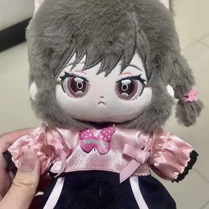 20cm Anime Attributes Shinonome Ena Kawaii Cosplay Cotton Doll Body With Ears Cartoon DIY Soft Plushies Toy Figures Fans Gifts