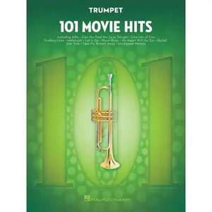 101 Movie Hits – Trumpet Sheet Music Songbook | Instrumental Folio for All Levels | Includes My Heart Will Go On, Mission Impossible, Eye of the Tiger, The Pink Panther and More Paperback – July 1, 2016