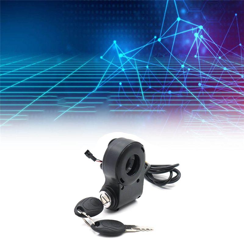 E-Bike Lgnition Lock Key Thumb Throttle Switch Power for KUGOO M4 M5/Xiao Mi M365 Universal Electric Scooter Accessories