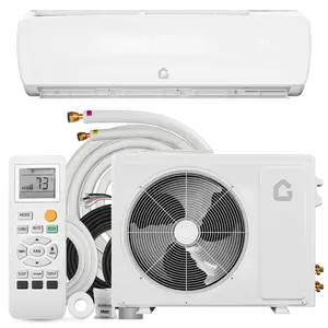 Efficient mini split air conditioner and heat pump -12000 BTU, 19 SEER2115V ductless inverter, pre charged, complete 9.8-foot installation kit, cooling and heating up to 750 square feet