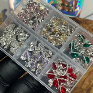 60 Pcs Planet Nail Art Charms, Trending Global Shape Decorations for Nail Art Designers