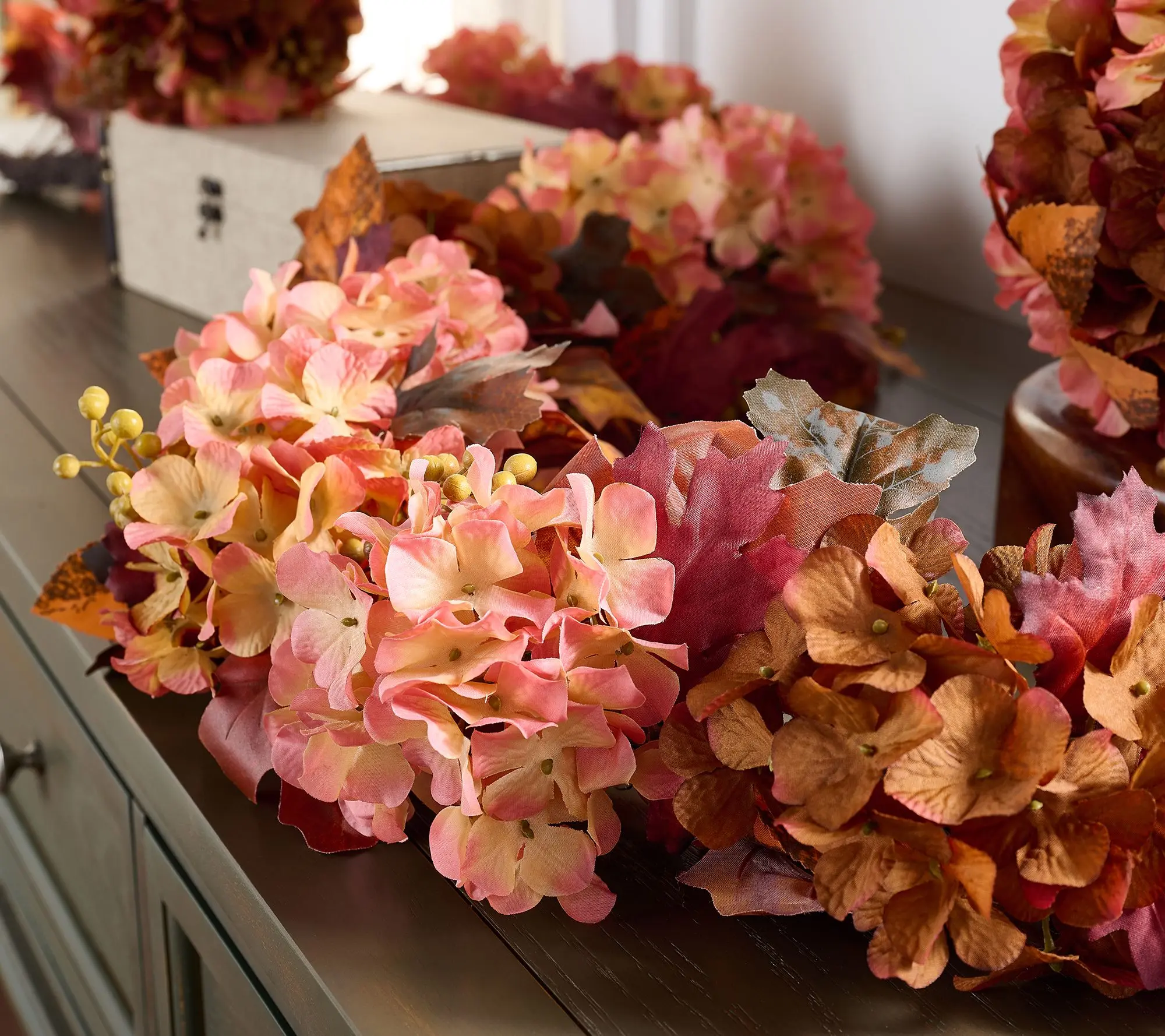 Cozy Cottage by Liz Marie Harvest 72" Hydrangea Garland Cozy Cottage by Liz Marie Harvest 72" Hydrangea Garland