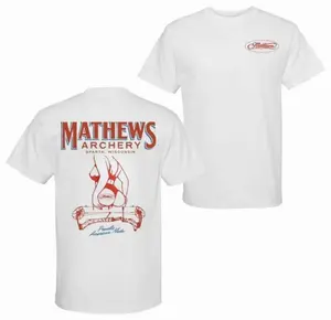 Classic Mathews Archery T-Shirt, Proudly American Made Design for Bow Enthusiasts, Perfect for Archery Lovers and Outdoor Sports Fans, Stylish Sparta Wisconsin Tee, 2 Sides. Crewneck Classic - Fast Processing