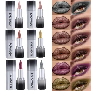 2-in-1 Waterproof Pearl Lip Gloss with Durable Shining Color for Daily Party Use