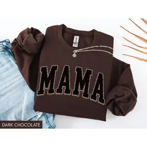 Leopard Mama Sweatshirt, Mama Sweater, Trendy Mom Shirt, Cute Mom Sweatshirt, Mothers Day Gift, Mom Crewneck, New Mom Gift