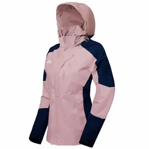 Women’s Waterproof Lightweight Hooded Rain Jacket for Outdoor Activities like Hiking and Travel