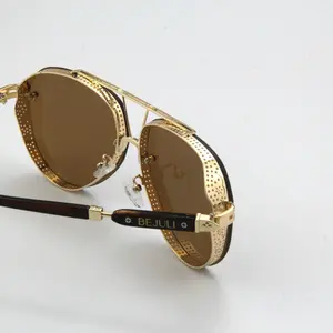 BEJULI Men's Luxury Summer Sunglasses with Brown Tint Tortoise Shell