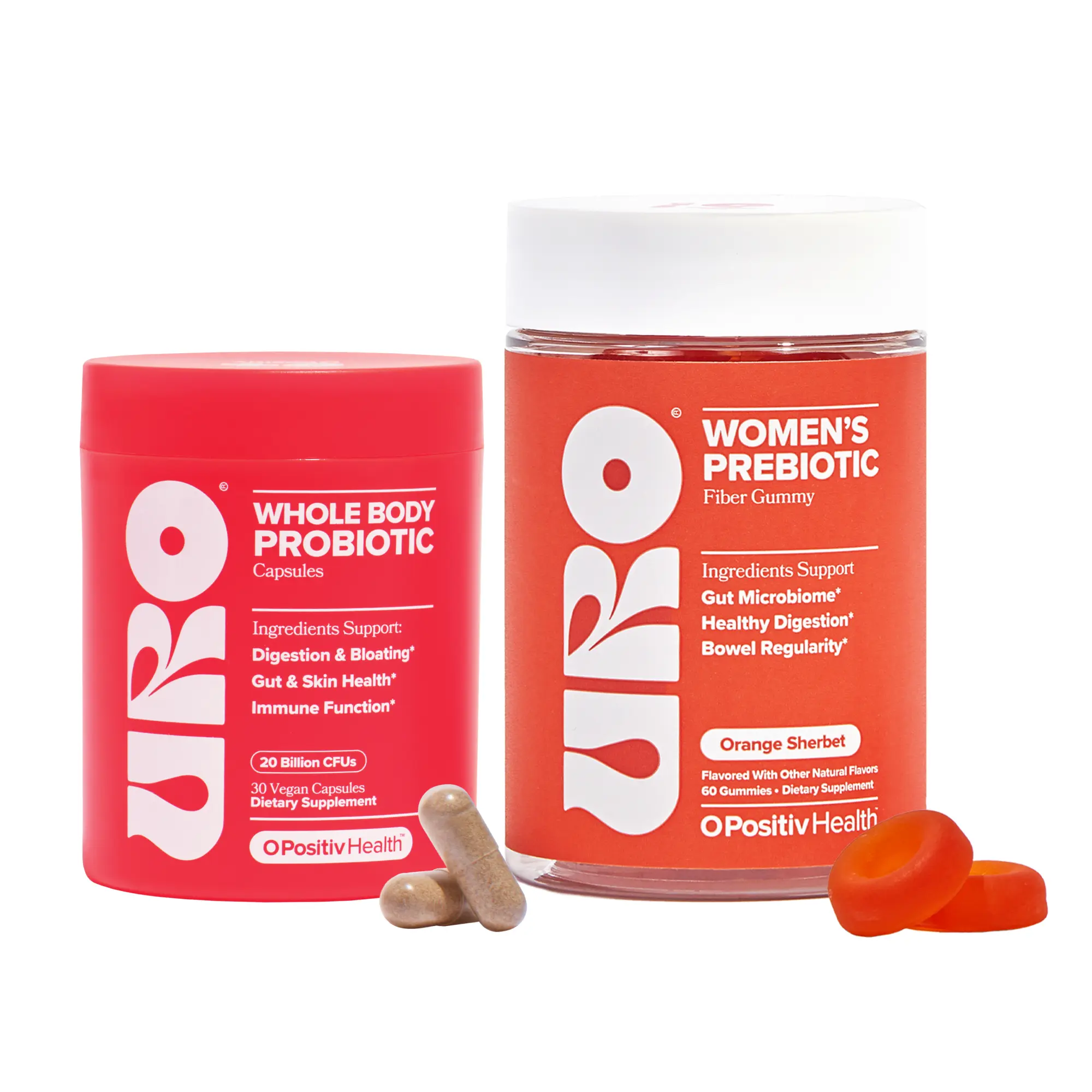 URO Gut Health Kit – Probiotic Capsules + Prebiotic Fiber Gummies for Healthy Digestion & Microbiome Support URO Gut Health Kit – Probiotic Capsules + Prebiotic Fiber Gummies for Healthy Digestion & Microbiome Support