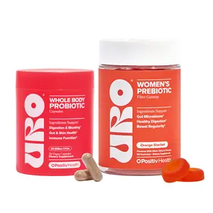 URO Gut Health Kit – Probiotic Capsules + Prebiotic Fiber Gummies for Healthy Digestion & Microbiome Support URO Gut Health Kit – Probiotic Capsules + Prebiotic Fiber Gummies for Healthy Digestion & Microbiome Support