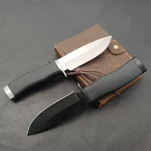 High quality straight knife, textured anti slip handle, fruit knife, essential for the kitchen, comes with a nylon knife cover as a gift for both men and women