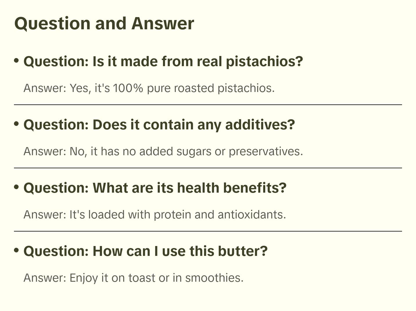 100% Natural Pistachio Butter