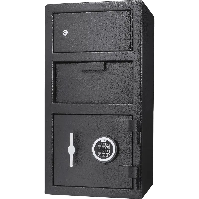 Large Locker Depository Safe With Digital Keypad 0 72 0 78 Cubic Ft On-Site (High end and high-quality),for Documents, Jewelry, Valuables,Fireproof Waterproof ,Strong and safe