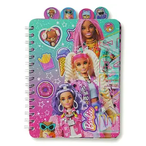 Barbie 4 Tab Spiral Notebook | 9 x 6 Inches