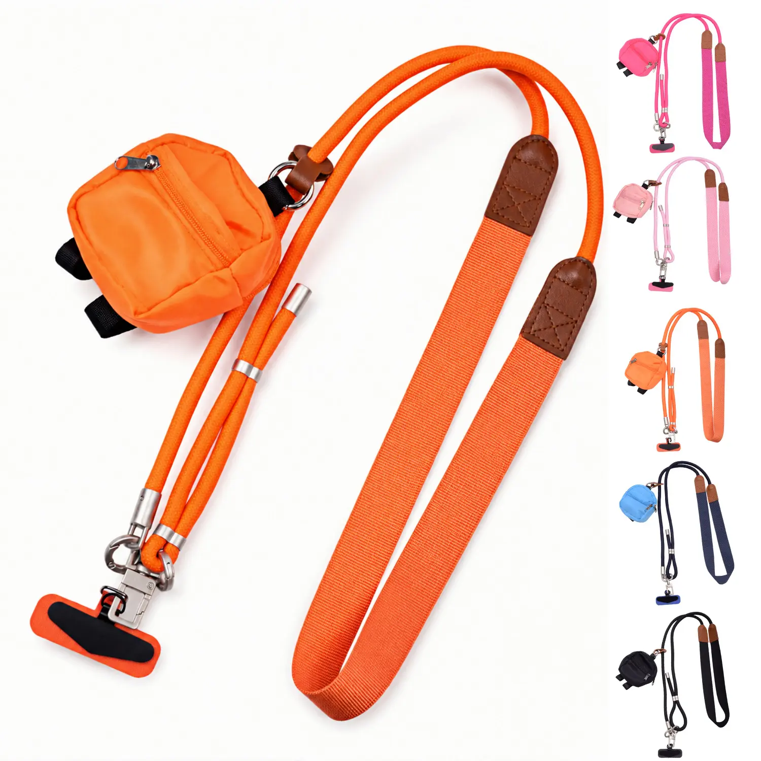 Adjustable Crossbody Phone Strap with Mini Pouch - Unisex Hands-Free Lanyard for Sports, Travel, Concerts & Gifting backtoschool,back to school,back to school haul