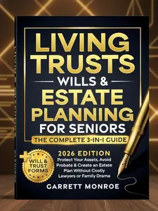 Living Trusts, Wills & Estate Planning for Seniors - The Complete 3-in-1 Guide: Protect Your Assets, Avoid Probate & Create an Estate Plan Without Costly Lawyers or Family Drama (+Will & Trust Forms)