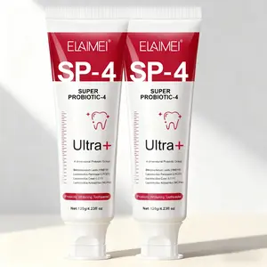 Elaimei Probiotic Toothpaste Duo Pack Sp-4 Ultra, Fresh Breath Formula, Daily Oral Care, 120g/4.23oz, Suitable for Everyday Use, Oral Hygiene Essentials