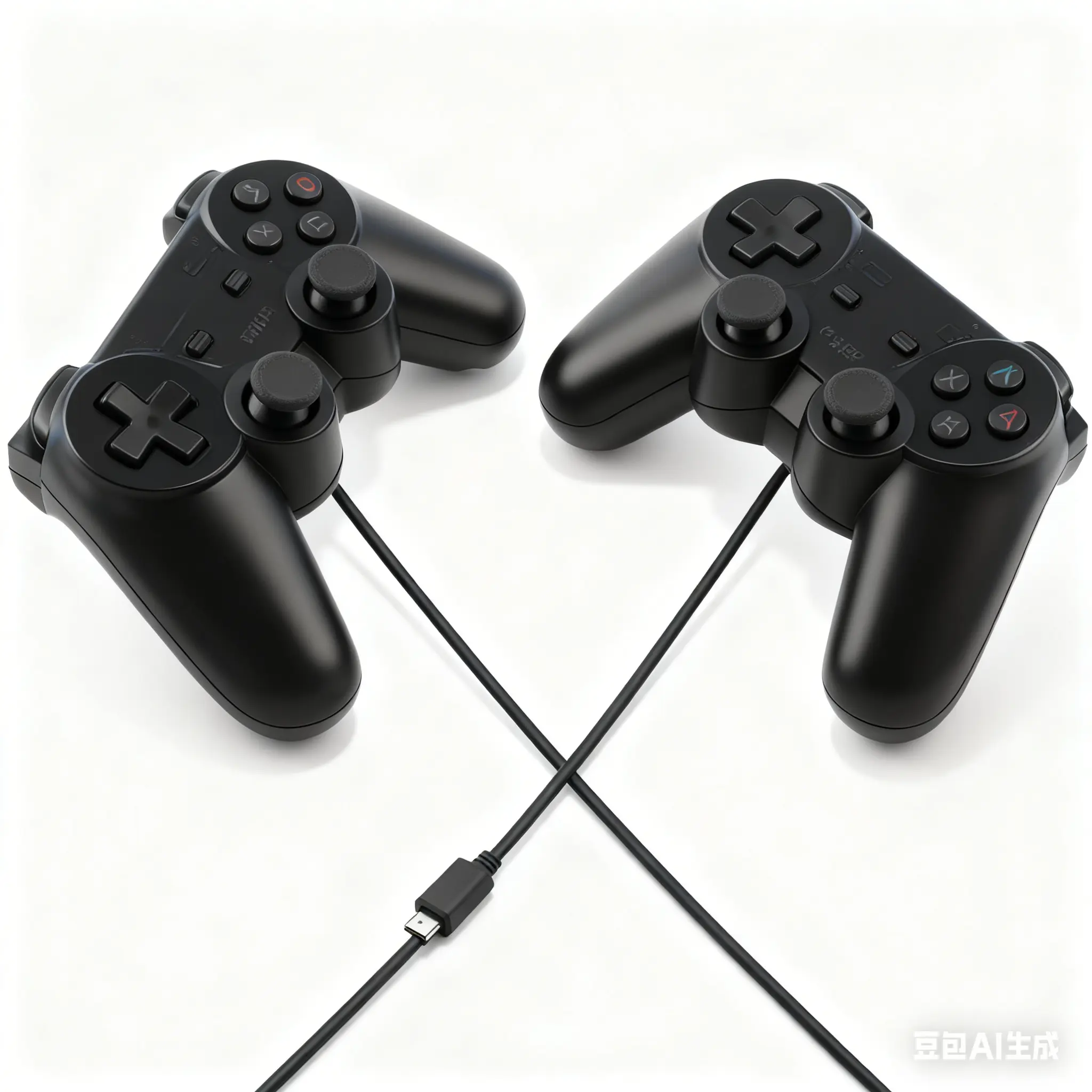 PROFFTECH 2 Black Wireless Bluetooth DualShock 3 Gamepads for PS3 - DualShock 3 Support, USB Charging Cable, Monstrous Vibration, Pressure-Sensitive Action Buttons, Motion-Sensor Remote Controller, Sixaxis Tech, Rechargeable Battery Pad, Rumble