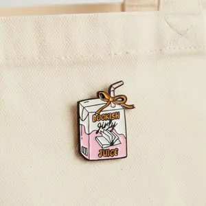 "Bookish Girly Juice" Pin