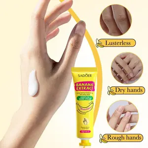 3/5pcs Sadoer Banana Hand Cream, Anti-Drying Crack Moisturizer, Brightening Repairing Hand Creams, Skincare for Hands