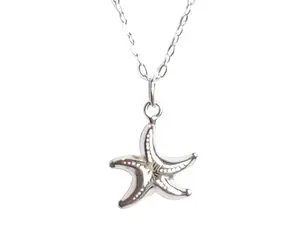Dainty Layering Sterling Silver Starfish Necklace