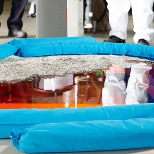 VEVOR Spill Absorbent Pads, Universal Absorbing Mat Absorbs up 12 Gal, 13 Lx10 W Polypropylene Absorbent Pad for Oil, Water and Other Liquids, Pack of 100