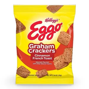 Eggo French Toast Graham Crackers, School Approved Smart Snacks, Cinnamon Flavor | 10 Bags Eggo French Toast Graham Crackers, School Approved Smart Snacks, Cinnamon Flavor | 10 Bags