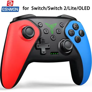 ESYWEN Wireless Switch Controller for Switch/Lite/OLED/Swicth 2 Controller, Switch Controller Joysticks Work with iOS/Android/PC-Switch 2 Pro TURBO Controller with Wake-up Programmable (Upgraded Vision)