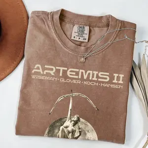 Comfort Colors Artemis II Mission T-shirt, Moon Mission Shirt, Rocket Launch T-Shirt, Space Program Tee, 2026 Lunar Flight