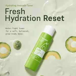 Hydrating Avocado Toner, 5.1 Fl Oz (150ml) –62% Plant-Based Avocado Extract + Hyaluronic Acid – Alcohol-Free, Fragrance-Free, Vegan, Dermatologist-Tested, Korean Skincare