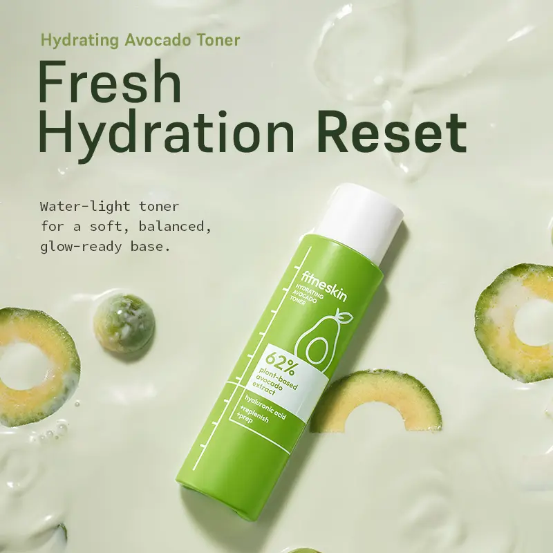 Hydrating Avocado Toner, 5.1 Fl Oz (150ml) –62% Plant-Based Avocado Extract + Hyaluronic Acid – Alcohol-Free, Fragrance-Free, Vegan, Dermatologist-Tested, Korean Skincare