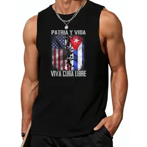 Unisex Cuban Vests with Patriotic Praise Patria y Vida Viva Cuba Libre T-Shirt