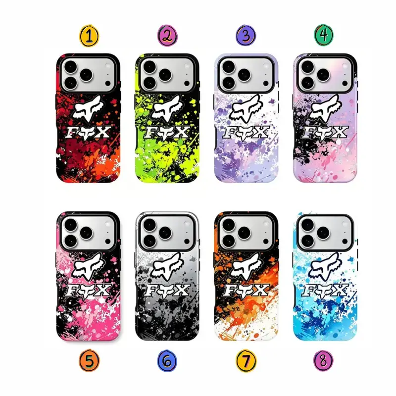 FOX Racing Motocross Graphic Phone Case Compatible with iPhone 11–17 Pro Max