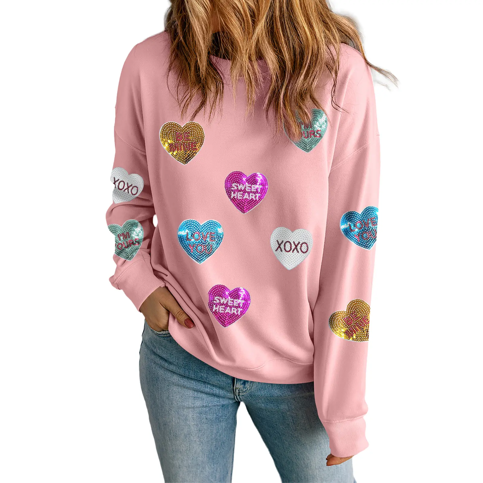 Pink Sweatshirt LC25319306-10