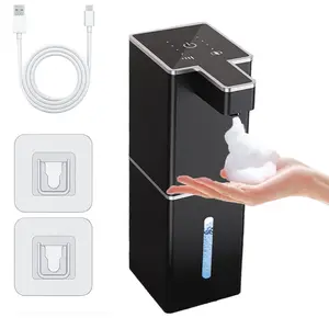 Touchless Smart Soap Dispenser, Automatic Foam/liquid Dispenser, Adjustable Settings, USB Rechargeable Battery, Ipx5 Waterproof, Wall Mounted，soap dispenser bathroom, hand soap dispenser, foaming hand soap dispenser, hand soap dispenser bathroom