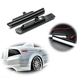 2pcs JDM Type-S Look Smoked Rear White LED Smoke Side Marker lamps Light For 2004 2005 2006 2007 2008 Acura TL,Replace OEM AC2861100, AC2860100