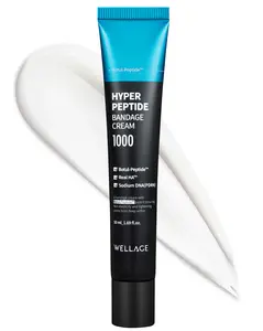 Wellage Hyper Peptide Bandage Cream 50ml (1.69 fl.oz) | Botulinum, Peptide, Hyaluronic Acid Moisturizer, Pore Tightening, Korean Skincare