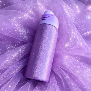(Diamond Violet)304L Stainless Steel Insulated Sports Water Bottle with Straw-Layer Vacuum Insulated Flask-Portable Outdoor Sports Water Bottle,Travel Ice Coffee Cup,Ideal for Chilled/Hot Drinks-4th of july decor-Soccer Gear-Summerwins-camping accessories