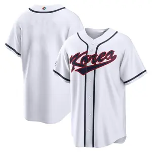 Korea White 2026 World Baseball Classic Baseball Jersey