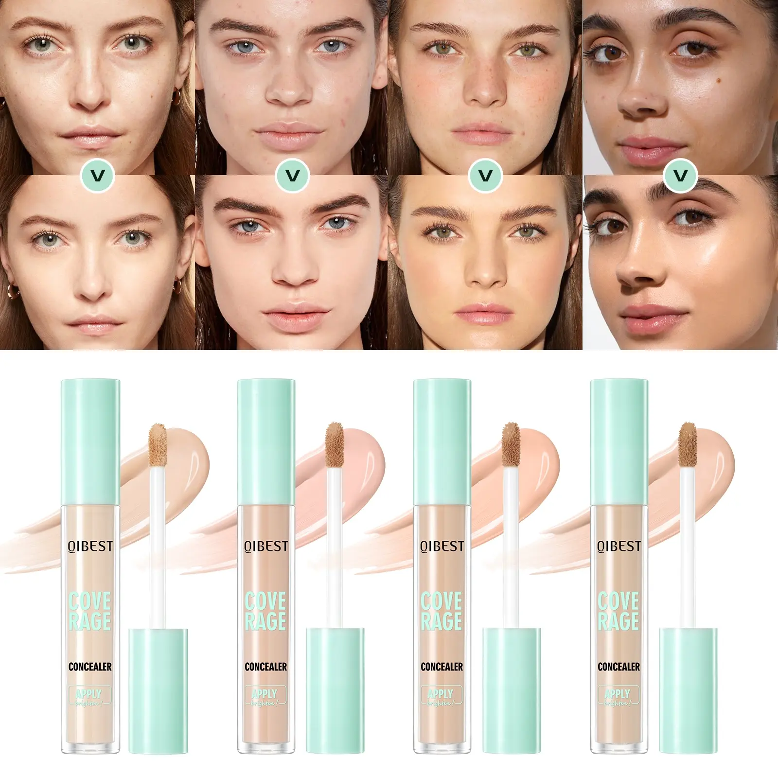silky natural concealer long lasting cover blemishes smooth skin Clean Concealer Makeup