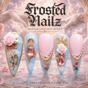 Spring Press on Nails Set of 10 - Assorted Designs with Colorful Glaze Finish, Oval Shape, Perfect for Any Occasion